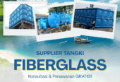 Supplier Tangki Tandon Fiberglass FRP Kotak Silinder Minahasa Sulawesi Utara