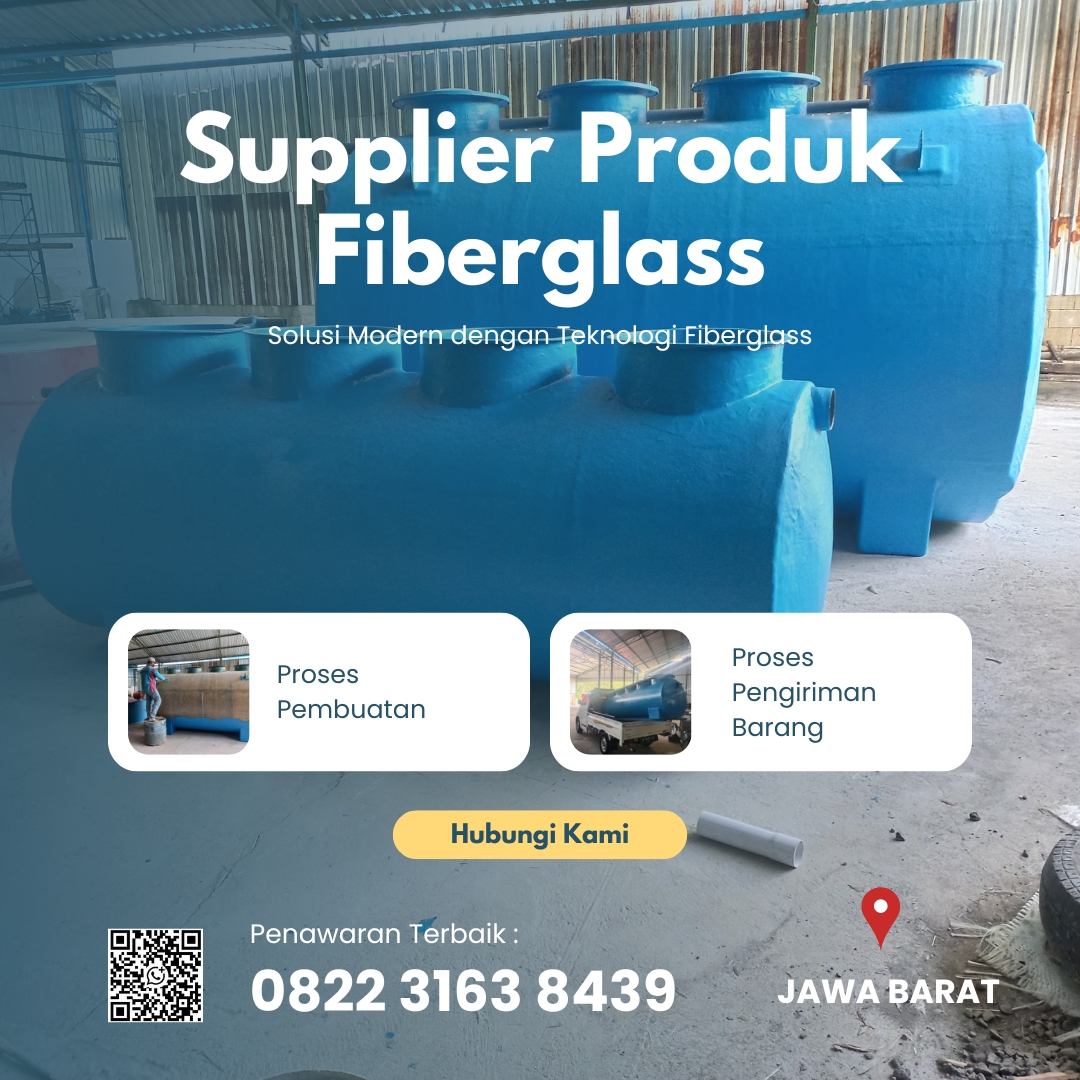 Tangki Limbah Fiberglass, Tangki STP/IPAL Dan Tangki Limbah Medis Harga Pabrik Cocok Untuk Proyek Sipil Di Depok