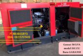 Genset 50 kVA Isuzu model Silent Baru