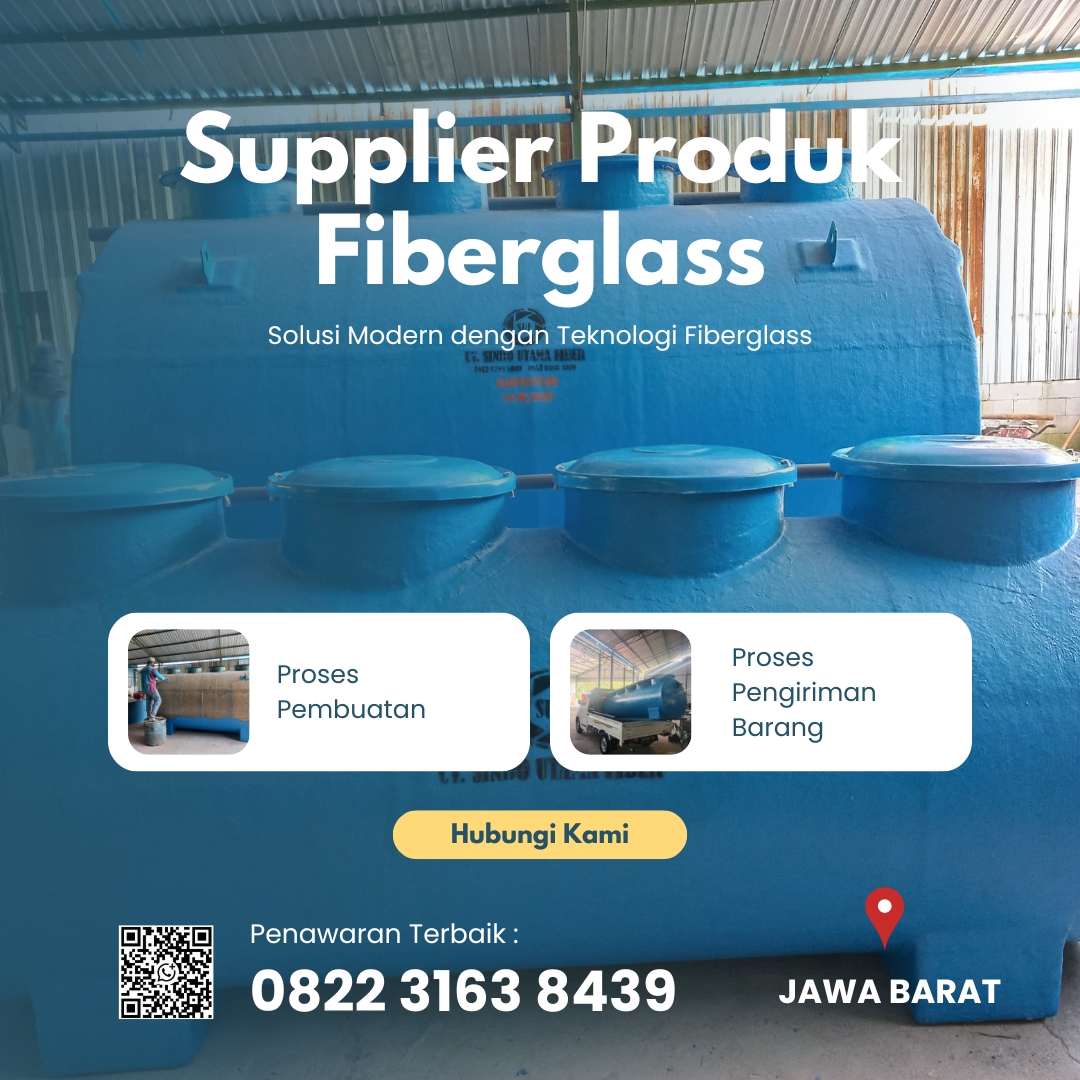 Tangki Limbah Fiberglass, Tangki STP/IPAL Dan Tangki Limbah Medis Harga Pabrik Cocok Untuk Proyek Sipil Di Depok