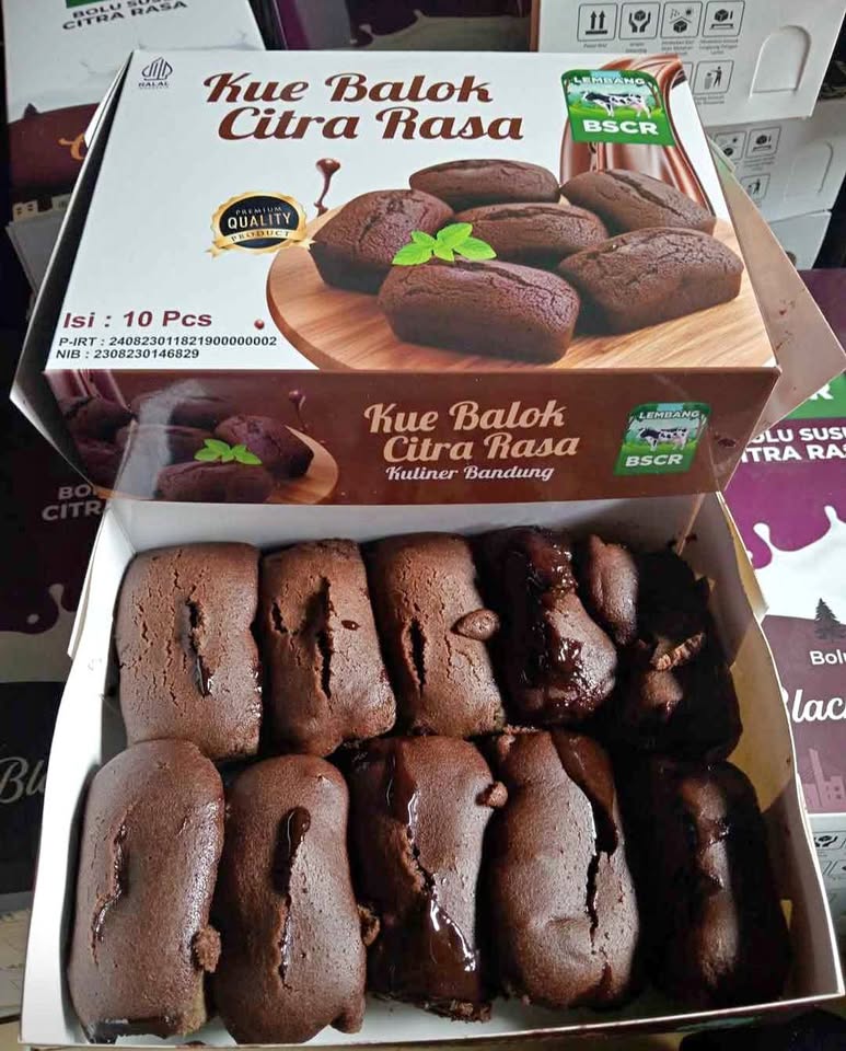 Dijual Kue Balok Coklat Lumer Khas Bandung