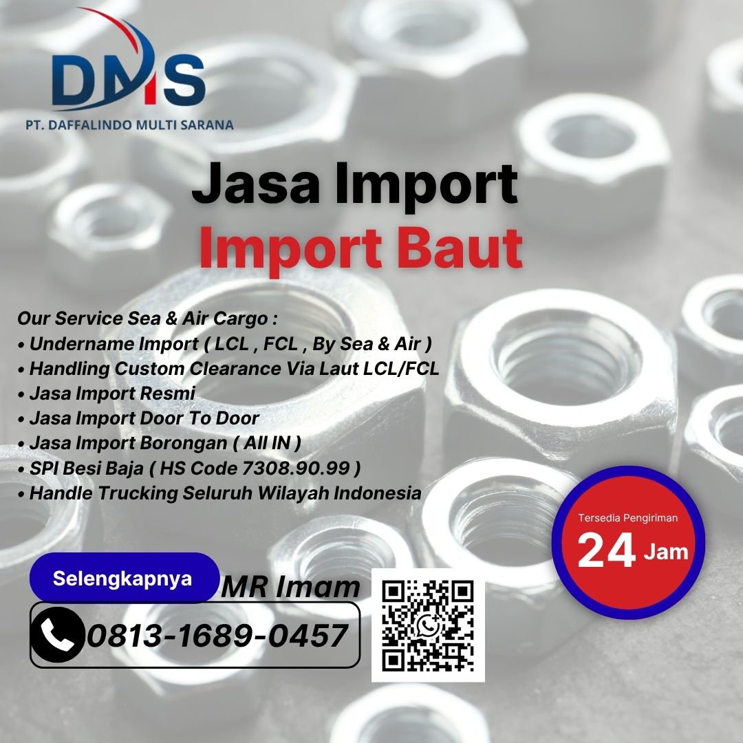 Jasa Import Screw / Baut Dari China