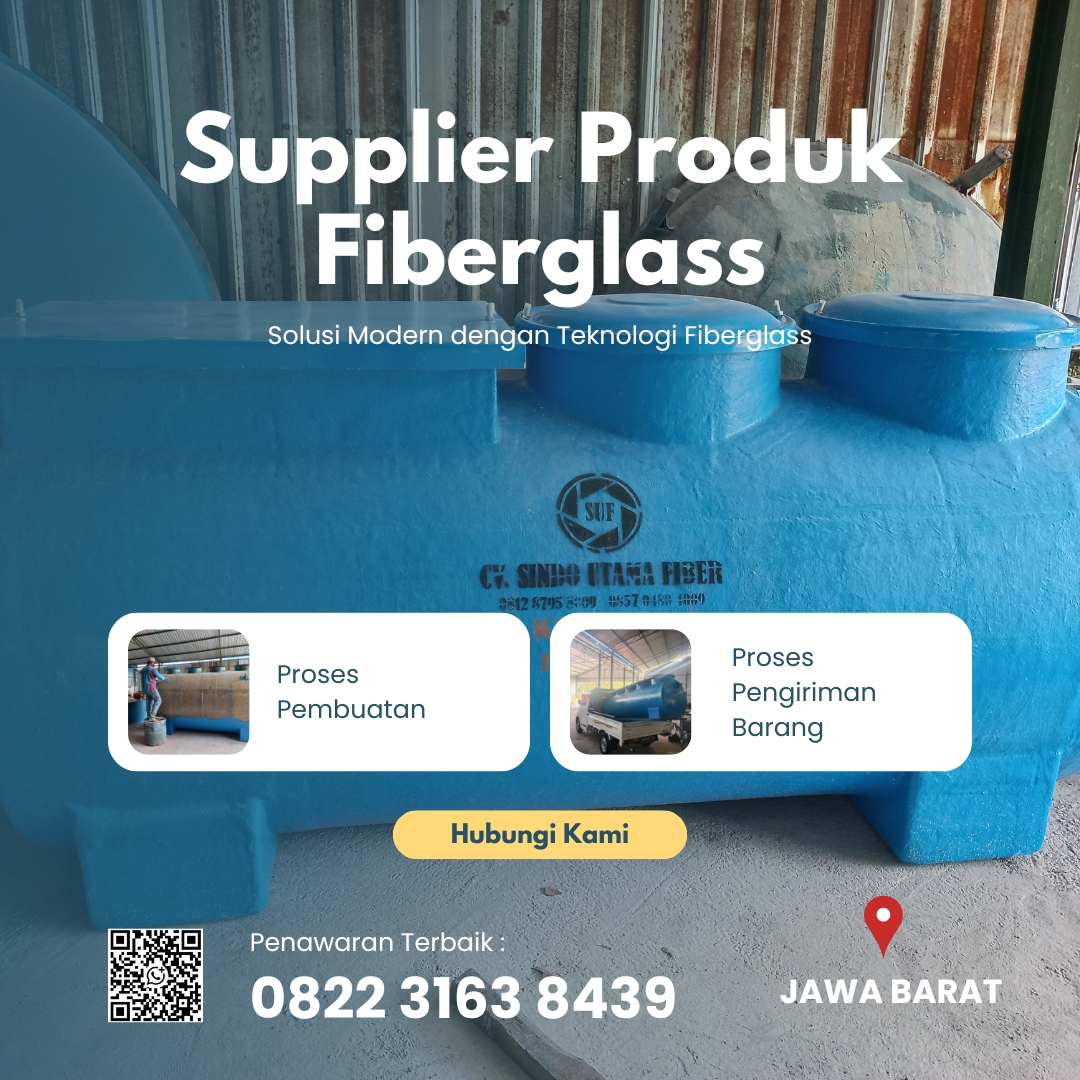 Tangki Limbah Fiberglass, Tangki STP/IPAL Dan Tangki Limbah Medis Harga Pabrik Cocok Untuk Proyek Sipil Di Depok