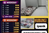 Penginapan harian atau per jam