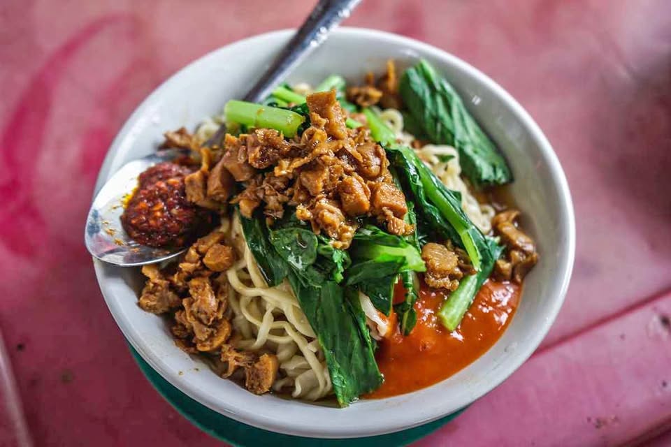 Mie ayam, nasi goreng, mie tiaw, bakso