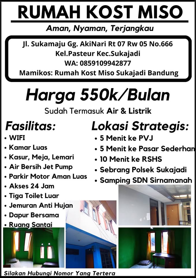 Cari Kost Nyaman, Aman, Dan Strategis Di Kota Bandung Dengan Harga Bersahabat?