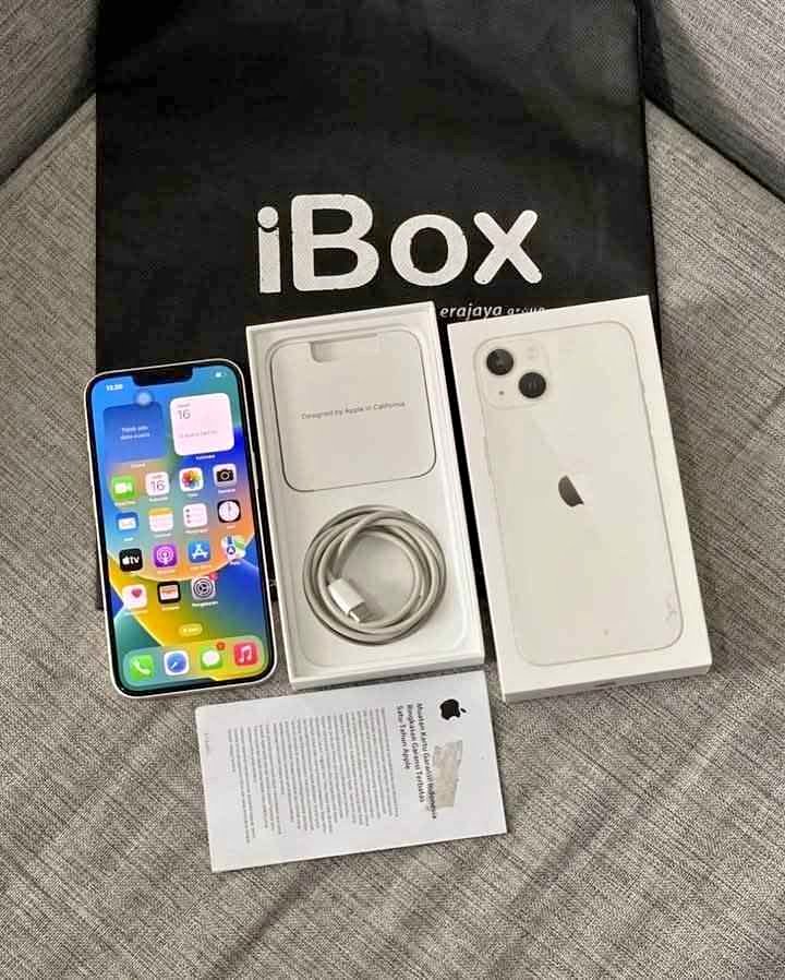 iPhone 13 iBox fullset no minus 128gb normal