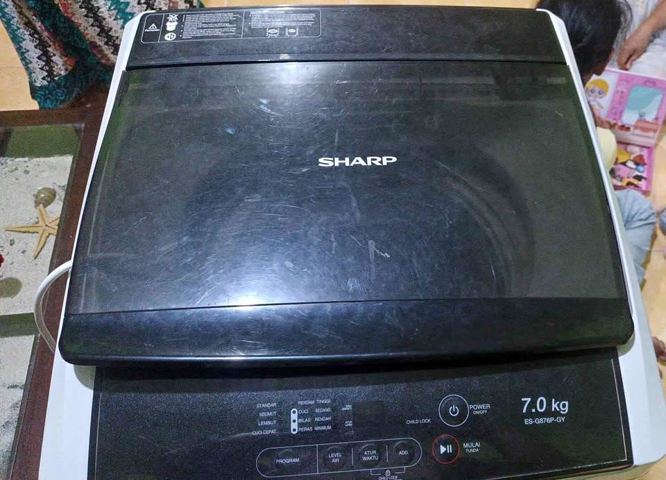 DIJUAL CEPAT MESIN CUCI SHARP 1 TABUNG