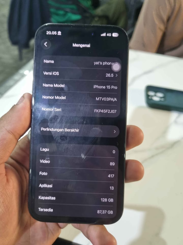 IPHONE 15 pro 128 ibox no minus Lengkap
