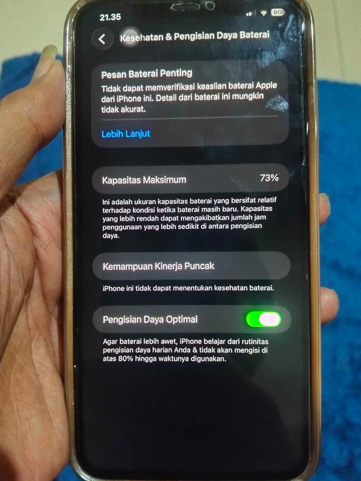 Ip 11 Pro max 256 all operator anti blokir pemakaian sudah sangat lama ios terbaru Minus sesuai foto