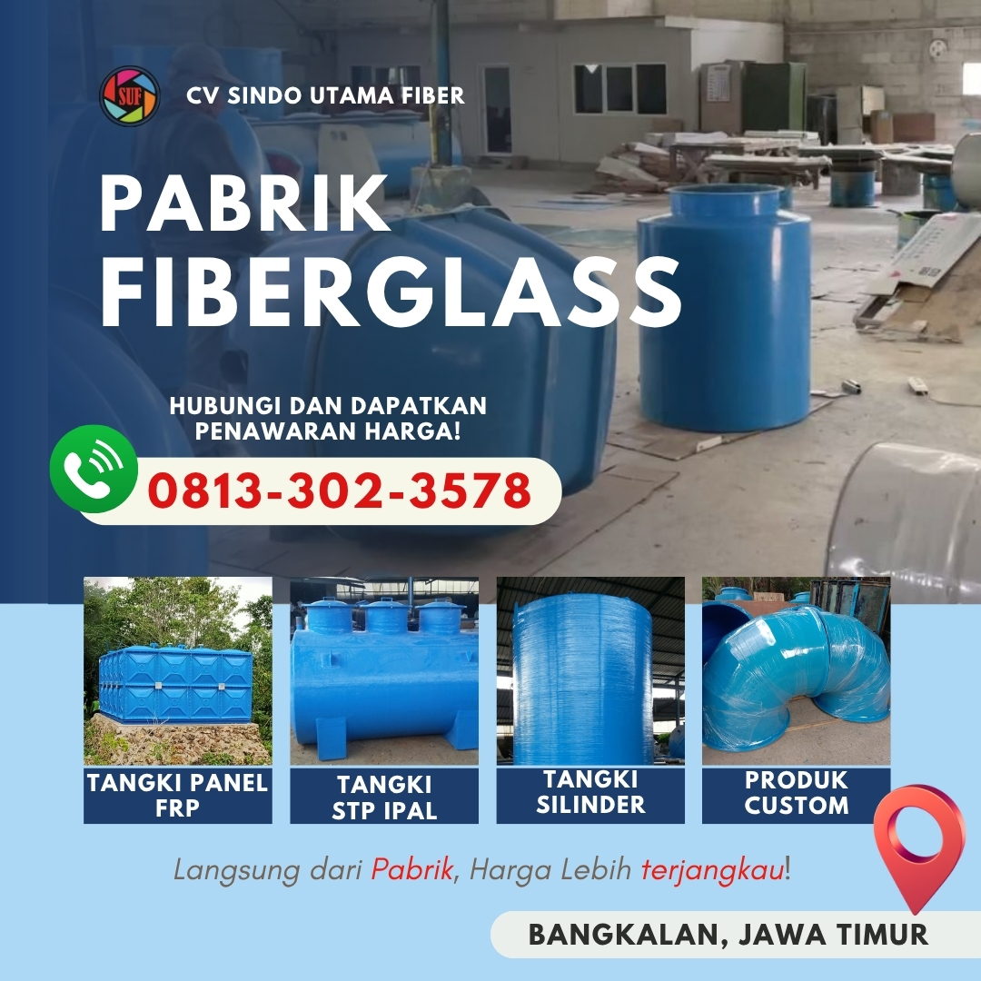 Tempat Penjualan Tangki FRP dan IPAL Harga Pabrik di Bangkalan