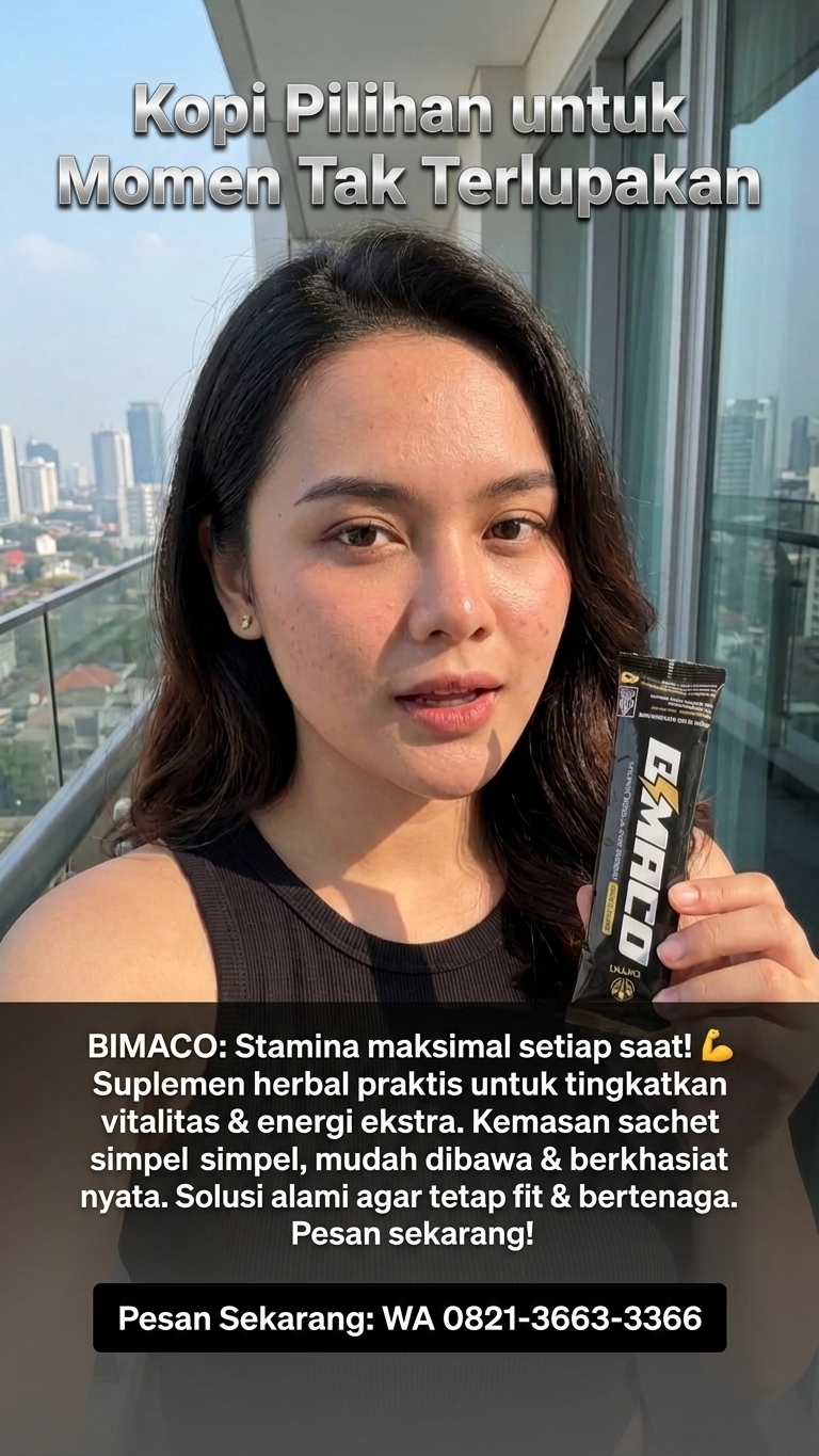 BIMACO ORIGINAL Premium Energy Coffee Serbuk Kopi Ginseng Untuk Menambah Stamina Isi 8 Sachet