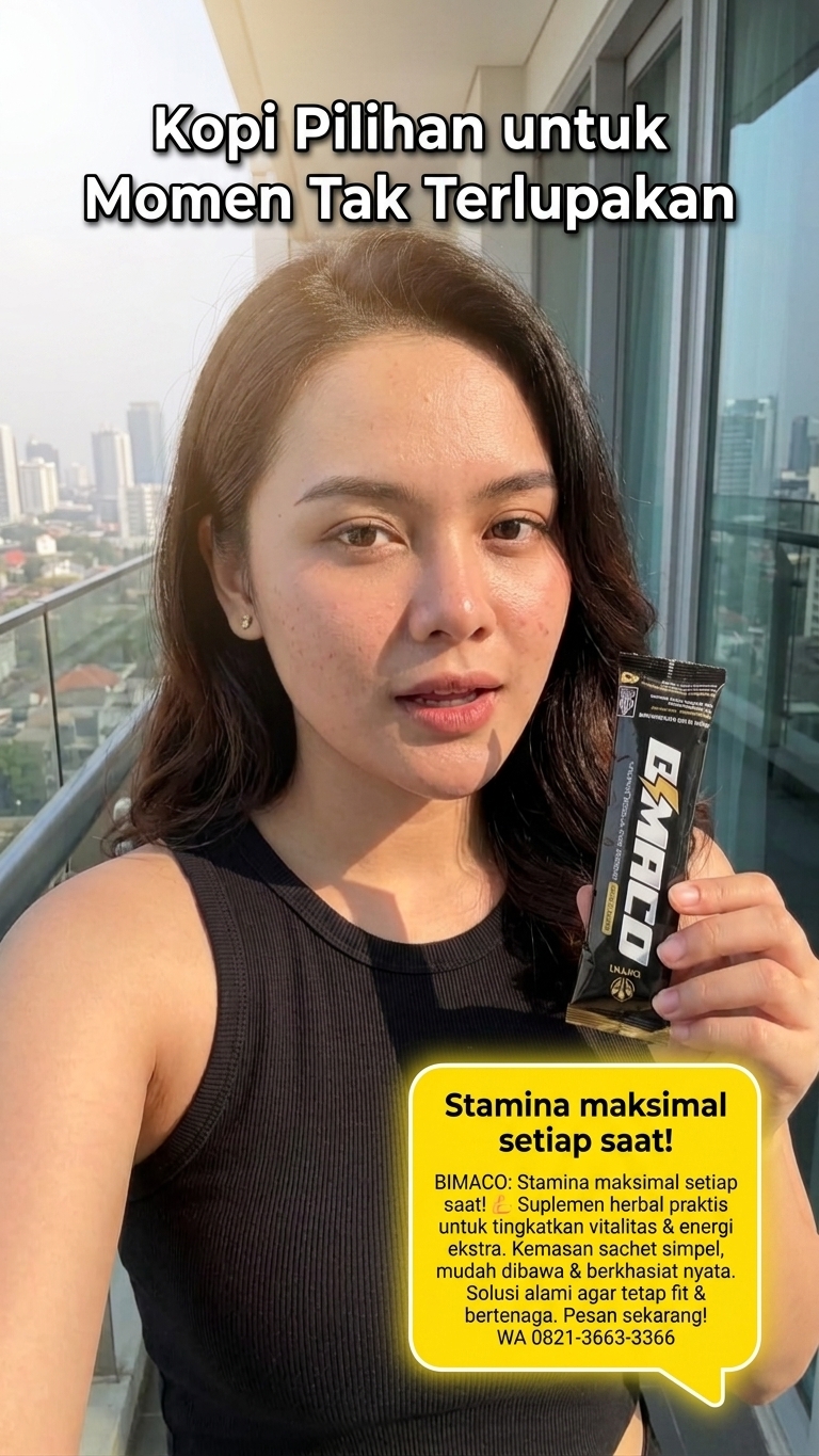 BIMACO ORIGINAL Premium Energy Coffee Serbuk Kopi Ginseng Untuk Menambah Stamina Isi 8 Sachet