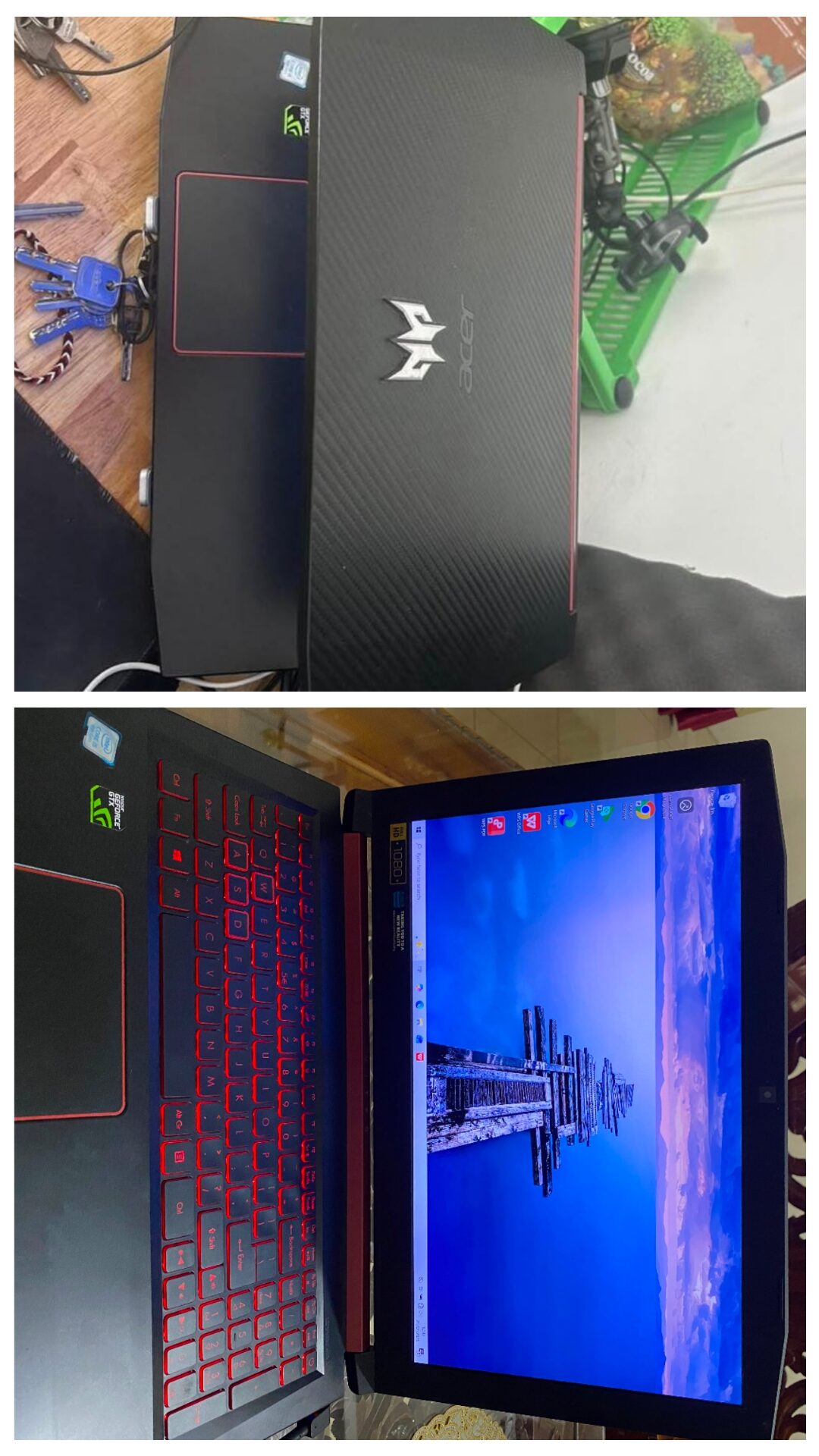 Jual laptop acer nitro 5 spek gahar anti lelet cocok buat desain grafis gaming modeling 3d kantoran bekas bagus murah lokasi medan