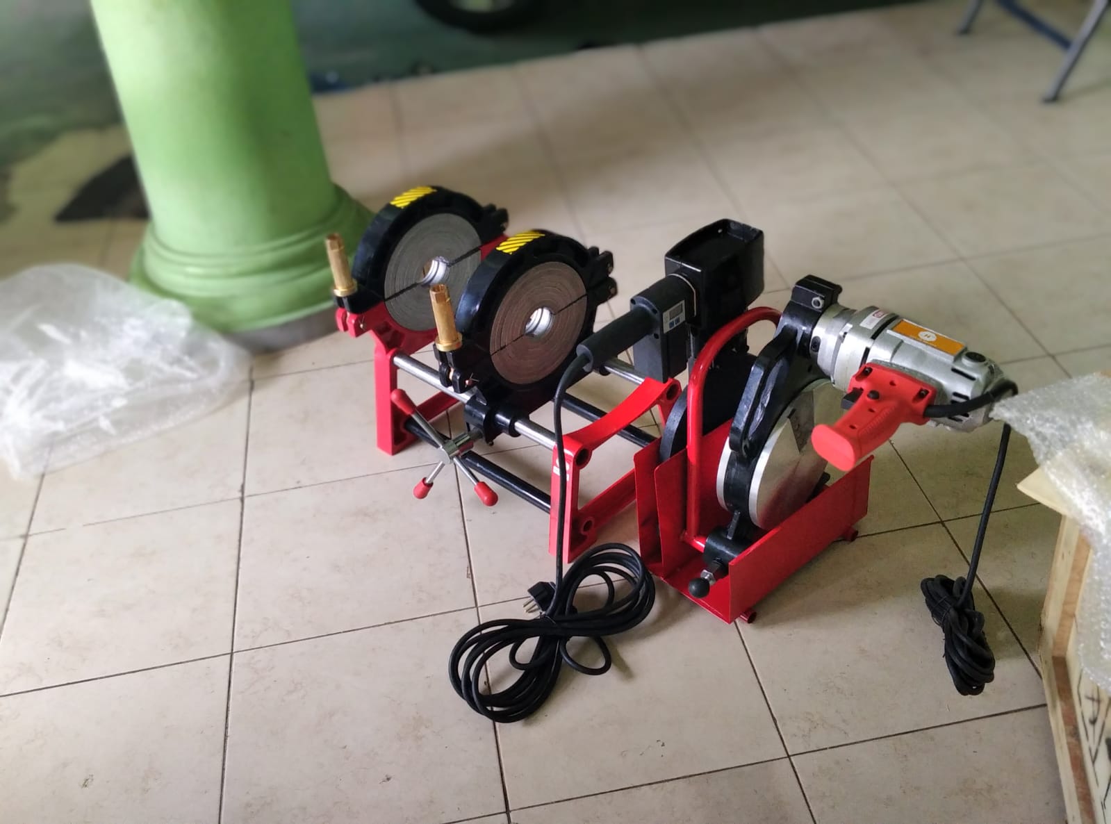Mesin Las Pipa HDPE 200mm 8 Inch Manual 2 Clamp Butt Fusion