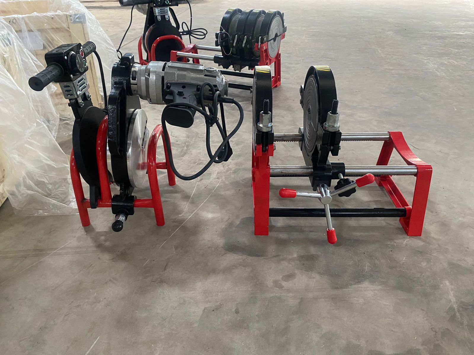 Mesin Las Pipa HDPE Manual 6″Inch OD 160mm 2 Clamp – Alat Penyambung Pipa HDPE