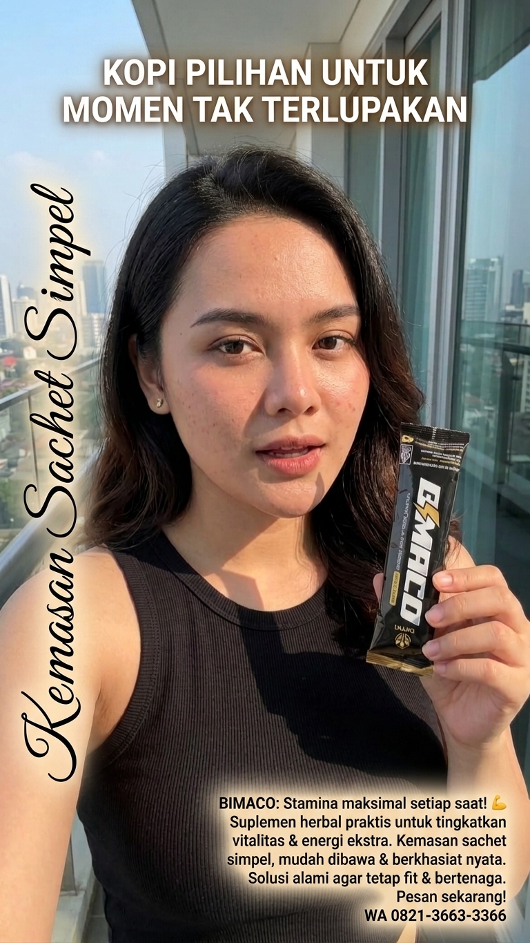 BIMACO ORIGINAL Premium Energy Coffee Serbuk Kopi Ginseng Untuk Menambah Stamina Isi 8 Sachet