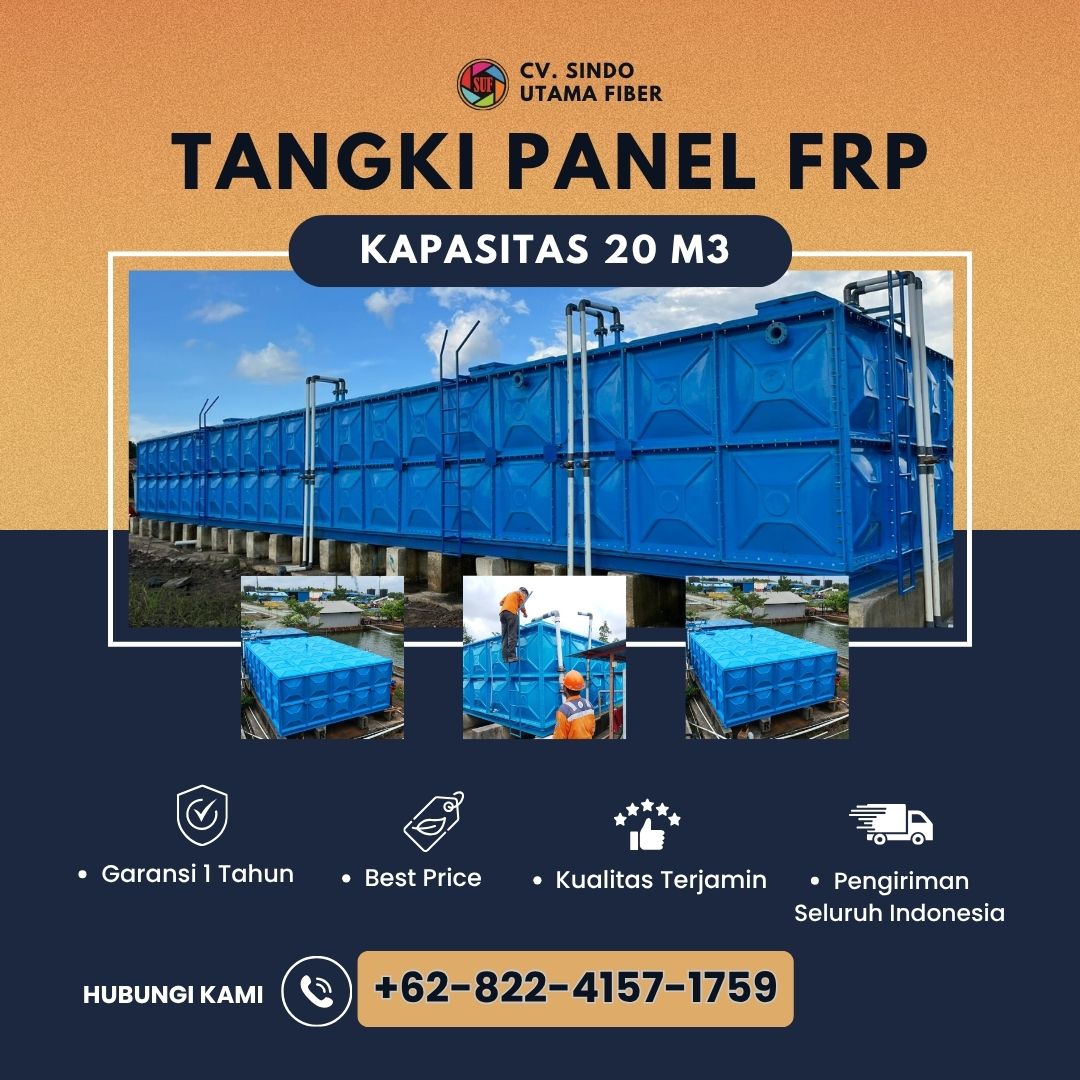 Jual Tangki FRP, Panel, Silinder, IPAL, Talang & Tandon Fiber – Kebumen Jateng