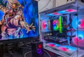 PC GAMING EDITING • I7 7700 • 16GB RAM • 256GB SSD • 2TB HARDISK • RADEON RX 580 • LAYAR 24INCH