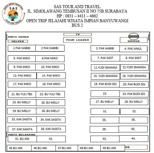 ‎ ‎Yuk nikmati serunya liburan 2 hari 1 malam bersama SAS Tour and Travel ke destinasi terbaik Banyuwangi! 🏝️🚍 ‎