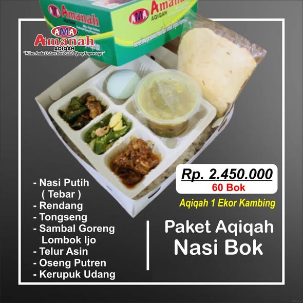 Menerima Pesanan Aqiqah Paket Box Amanah
