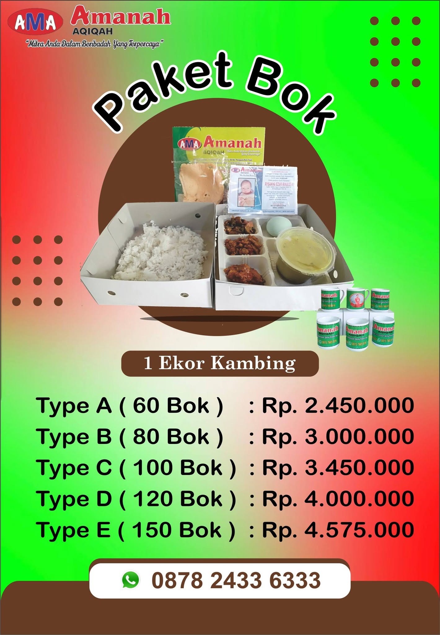 Menerima Pesanan Aqiqah Paket Box Amanah