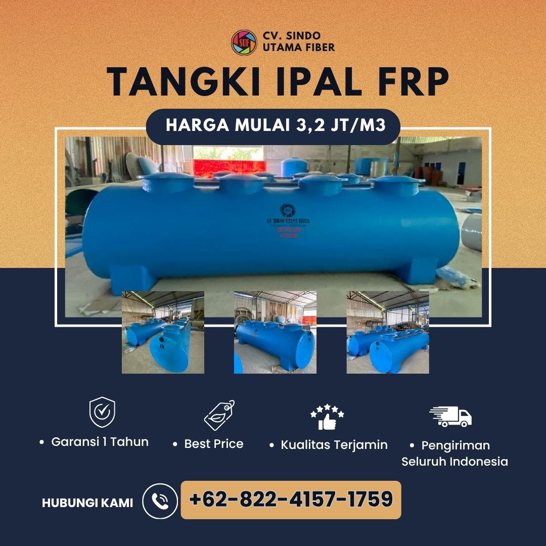 Jual Tangki FRP, Panel, Silinder, IPAL, Talang & Tandon Fiber – Boyolali Jateng