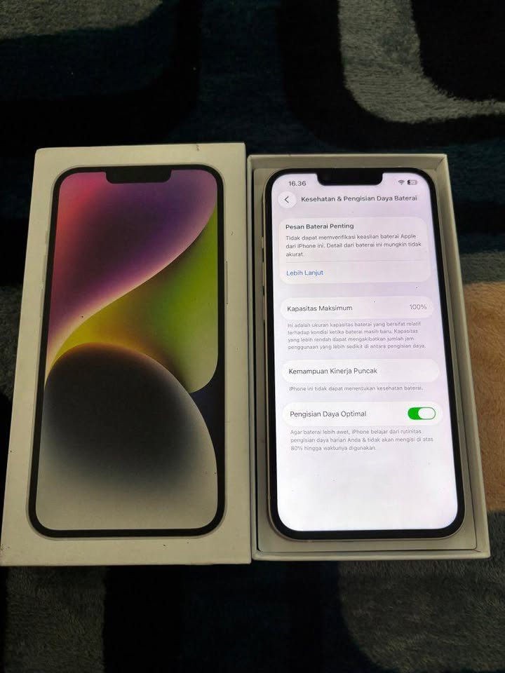FOR SALE: iPhone 14 Inter 128GB — Kondisi Mulus