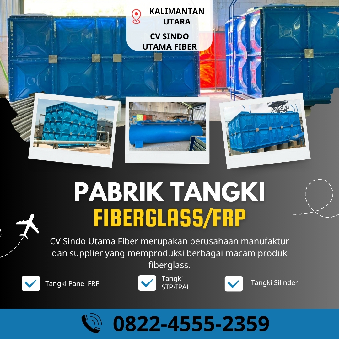 Tangki Air Fiberglass FRP Heavy Duty Tarakan Kalimantan Utara
