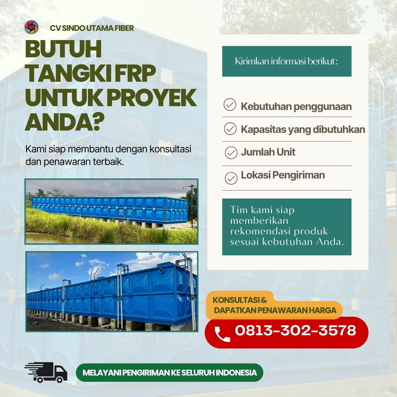 Solusi Tangki FRP Lamongan untuk Penampungan Air yang Lebih Praktis