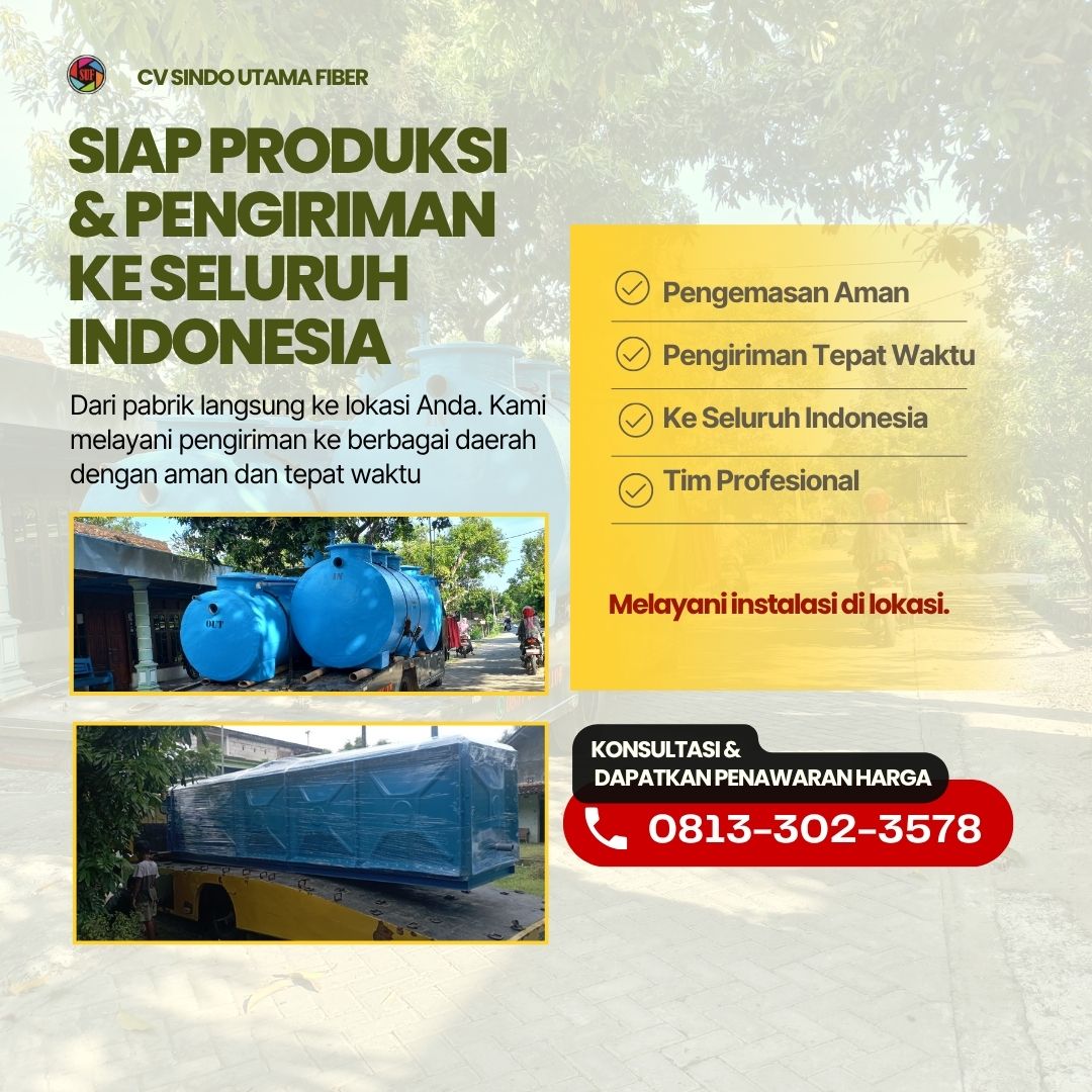 Promo Mantap Tangki Fiberglass Tuban untuk FRP, IPAL, Septic Tank hingga Grease Trap