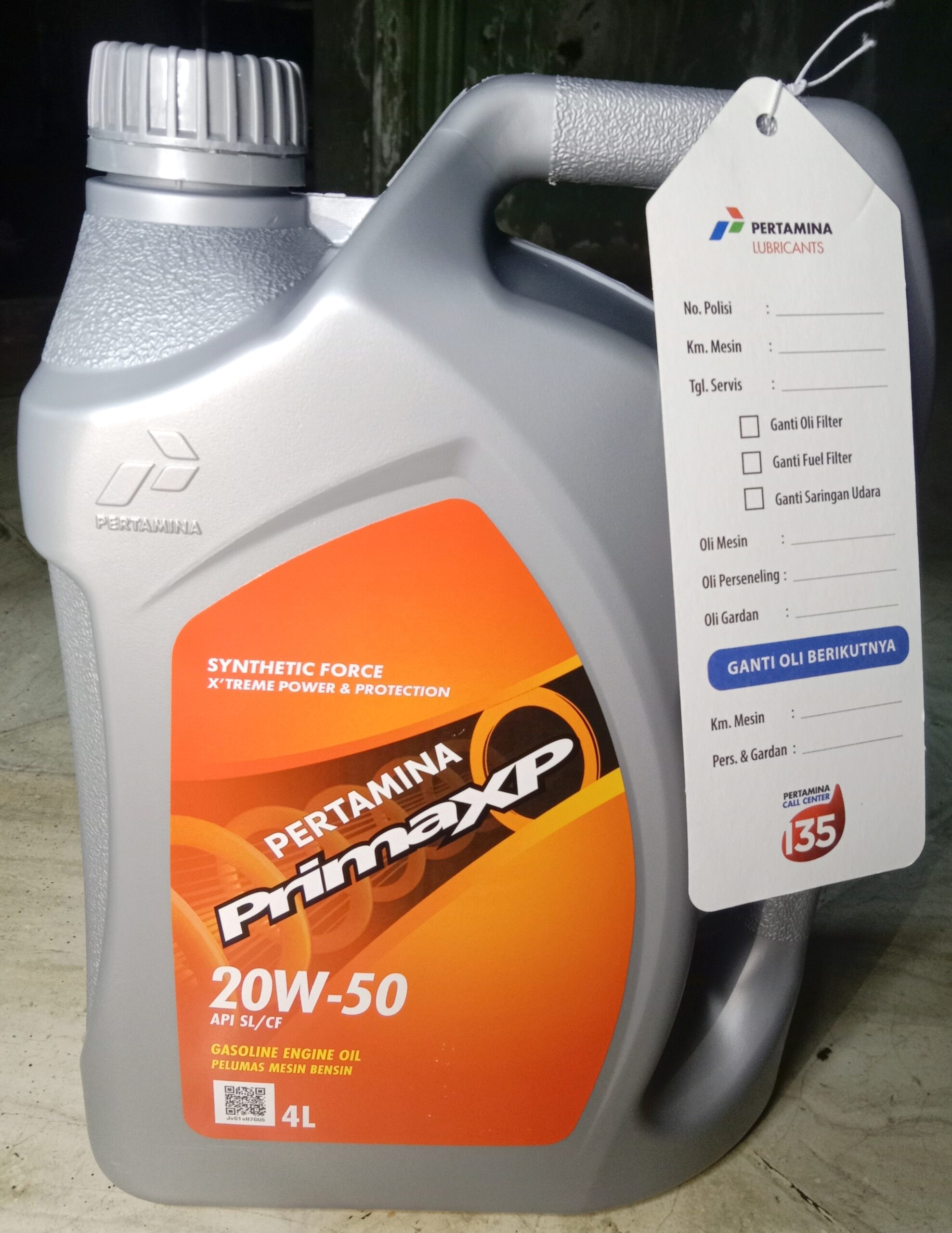 Oli Prima XP 4 Liter SAE 20W – 50