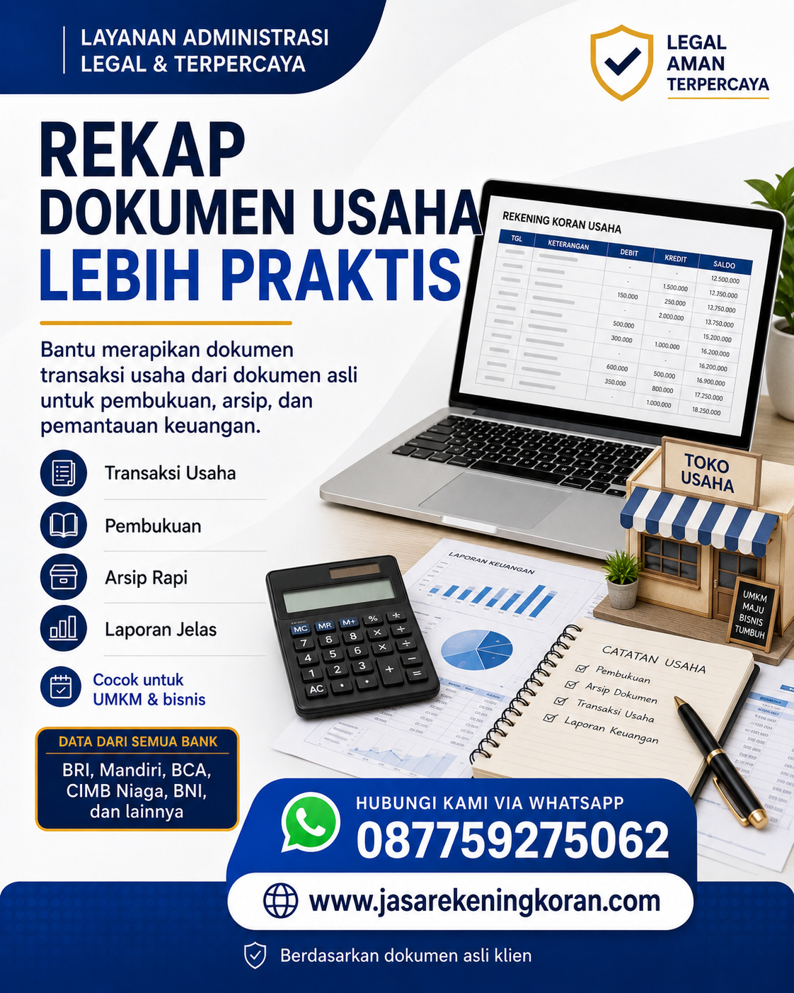 JASA EDIT REKENING KORAN BANK