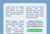 Jual Tangki Panel FRP Kapasitas dan Dimensi Sesuai Custom untuk Proyek Pembangunan / Industri di Indonesia