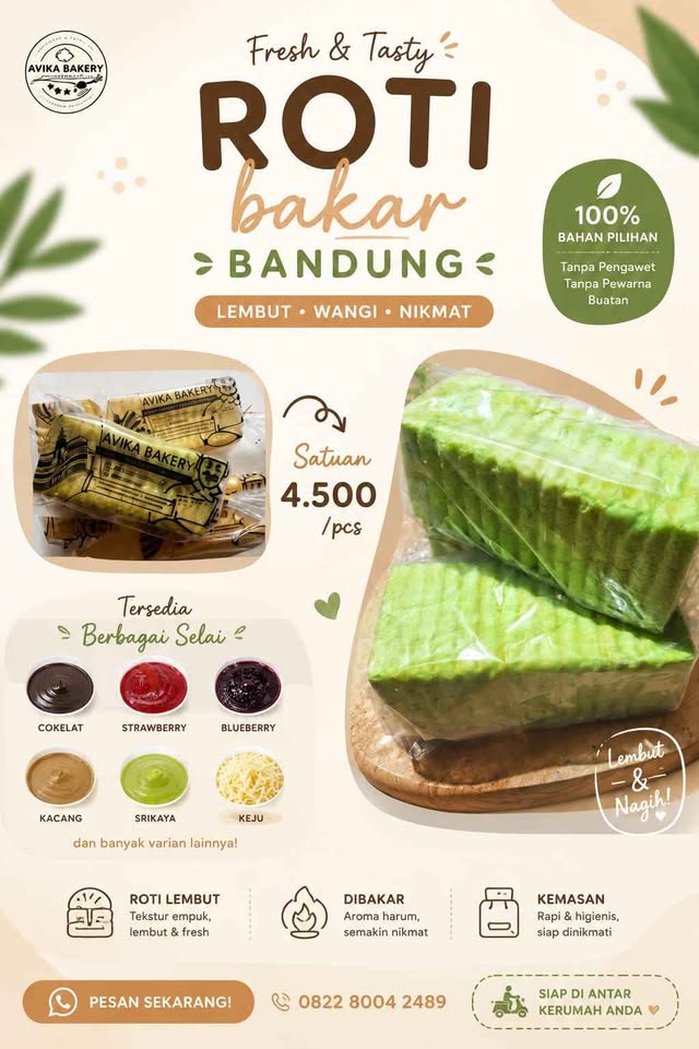 AGEN ROTI BAKAR KHAS BANDUNG AVIKA BAKERY