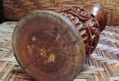 Vas Bunga Vintage Ukiran Kayu Jati