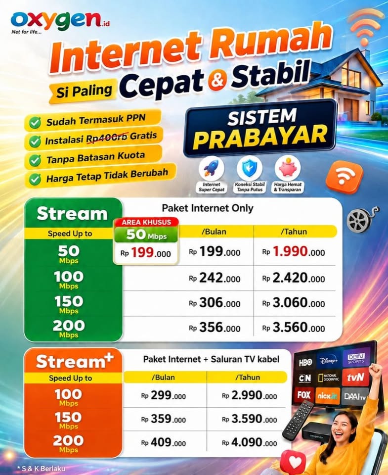 WIFI OXYGEN.ID Promo Oktober