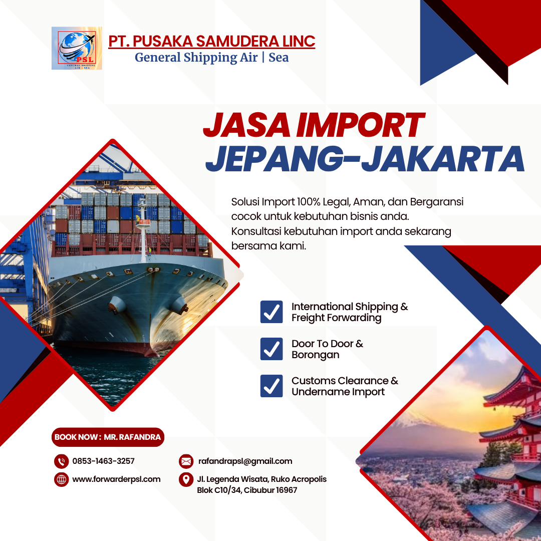 Jasa Import Barang Jepang-Jakarta