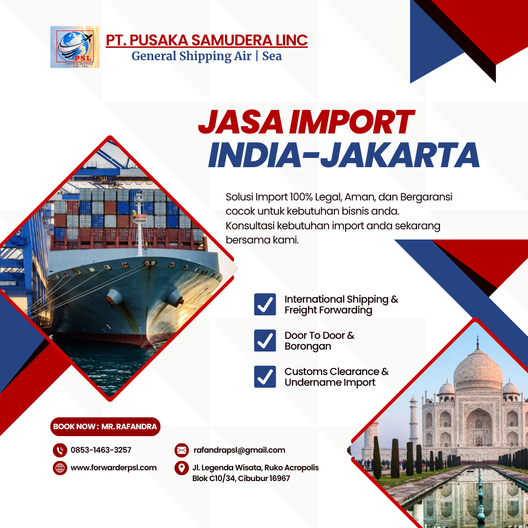 Jasa Import Barang India-Jakarta