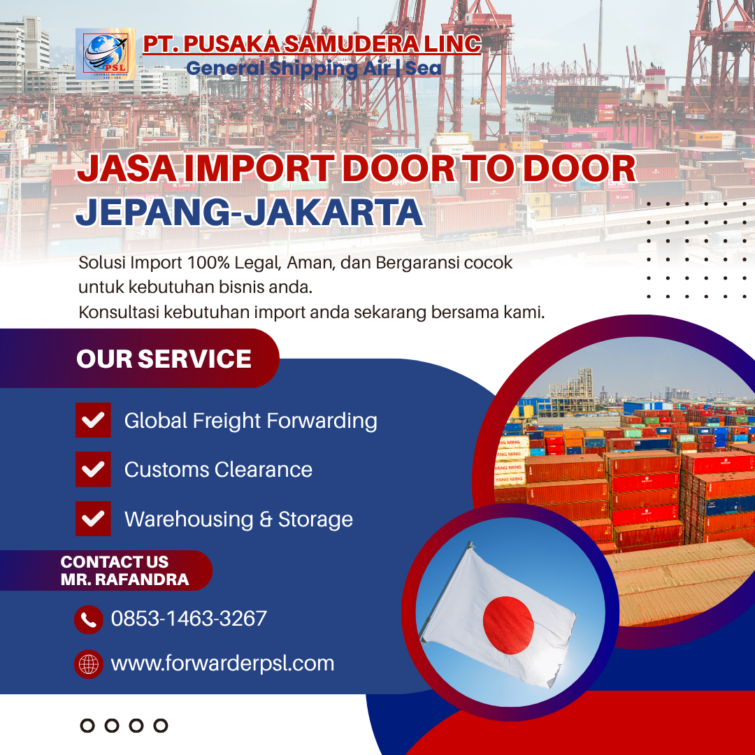 Jasa Import Door To Door Jepang-Jakarta