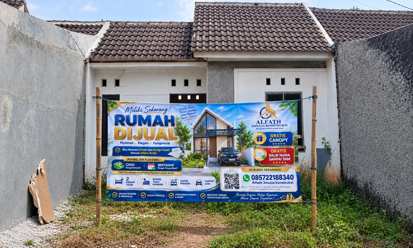 Dijual Rumah Inden Desain Sesuai Selera Anda Harga Menarik