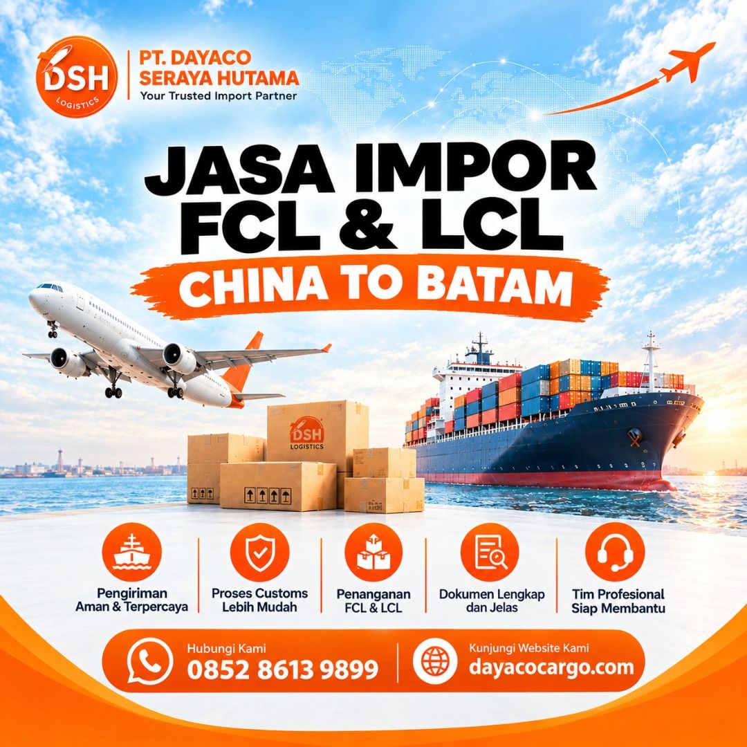 Jasa Import China to Batam Harga Terbaik